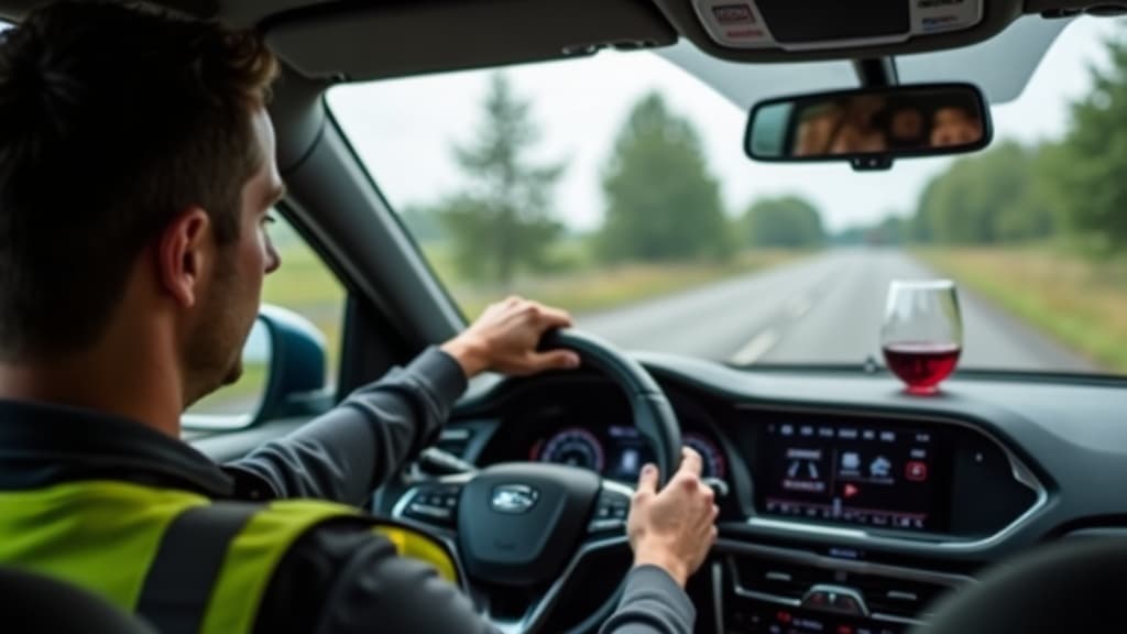 Alcool au volant : perte de points et conséquences