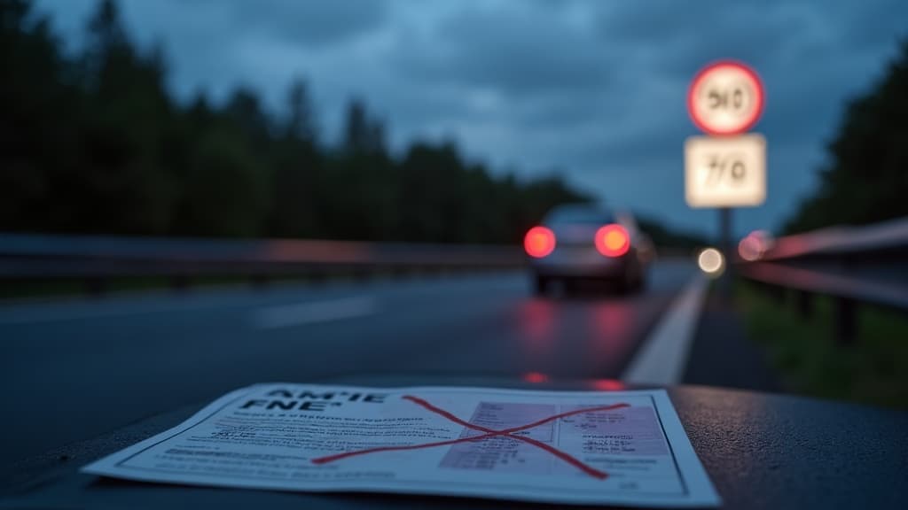 Excès de vitesse : perte de points et amendes